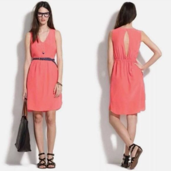 Alexa Chung Coral Madewell Dress Size 2 - Picture 1 of 6